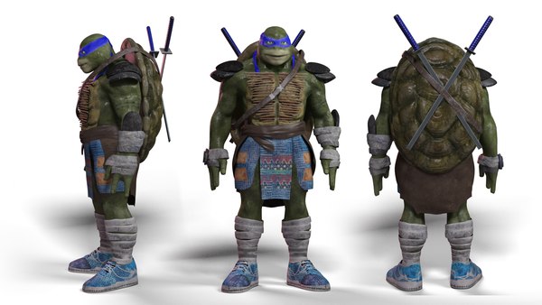 3D ninja turtle leonardo