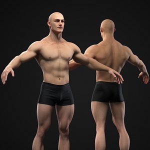 Muscle man 3D model