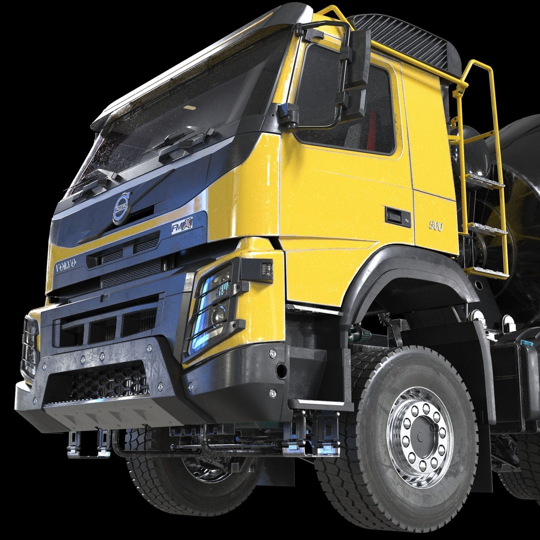 Volvo FMX truck Concrete Mixer - customized 3D model