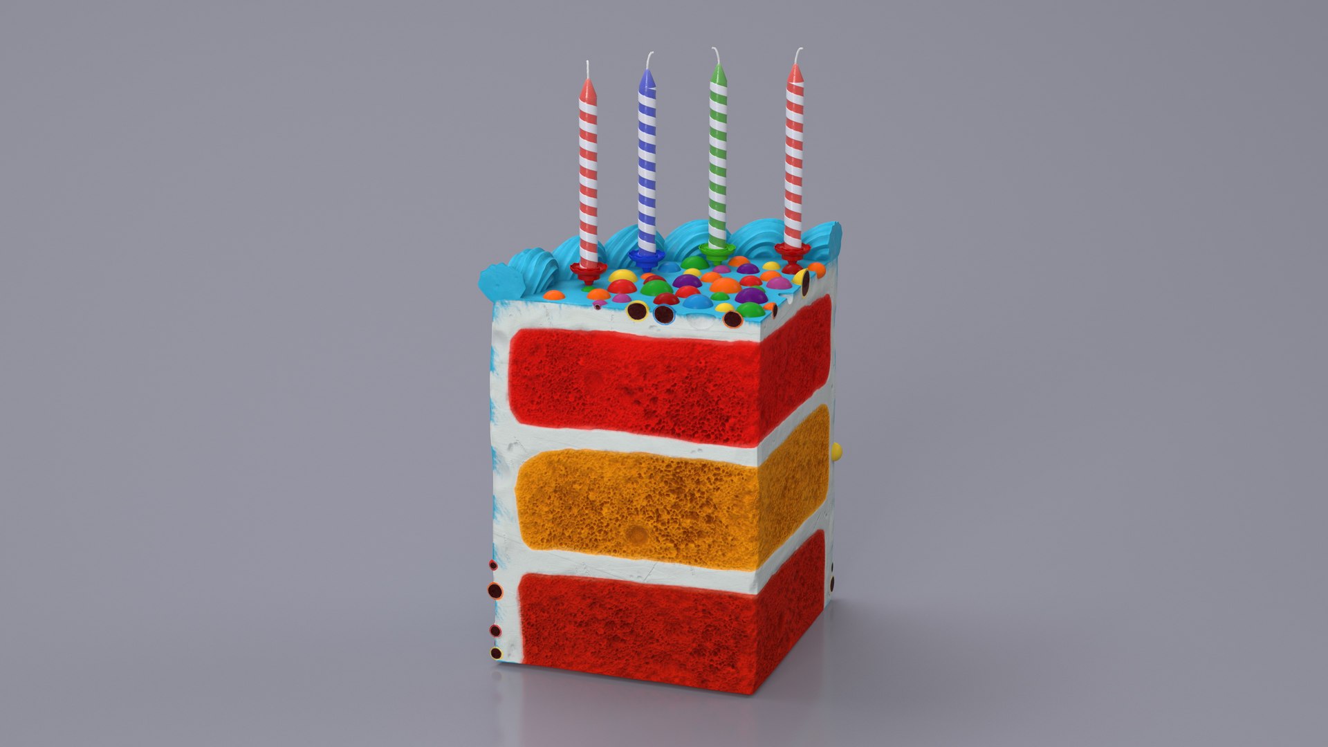 3D Birthday Cake Slice with Candles https://p.turbosquid.com/ts-thumb/bV/KC8Dtj/05/birthdaycakeslicewithcandlesmb3dmodel010/jpg/1708556603/1920x1080/fit_q87/248f169db01aee4db35ea875ba1976ccc701520c/birthdaycakeslicewithcandlesmb3dmodel010.jpg