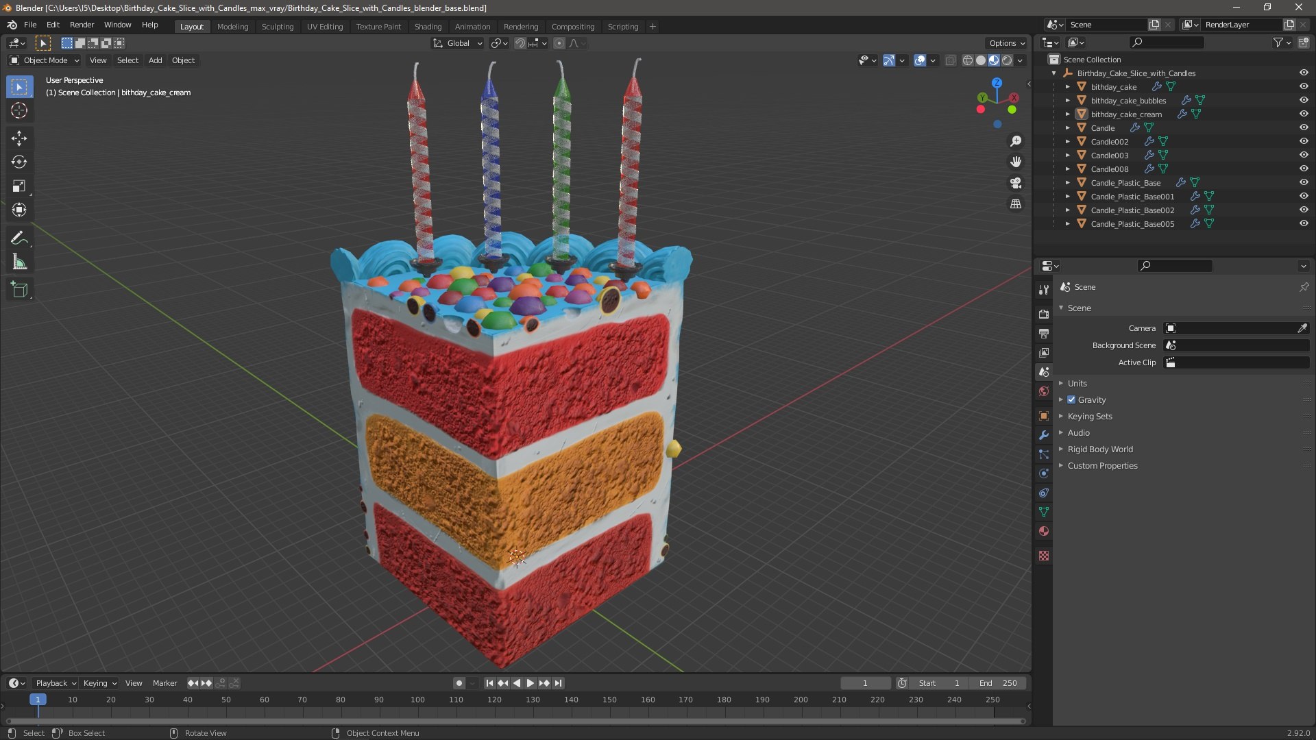 3D Birthday Cake Slice with Candles https://p.turbosquid.com/ts-thumb/bV/KC8Dtj/U8/birthdaycakeslicewithcandlesmb3dmodel028/jpg/1708556662/1920x1080/fit_q87/f15e342c6c3332a899c34ca80f48e8407e121b8d/birthdaycakeslicewithcandlesmb3dmodel028.jpg
