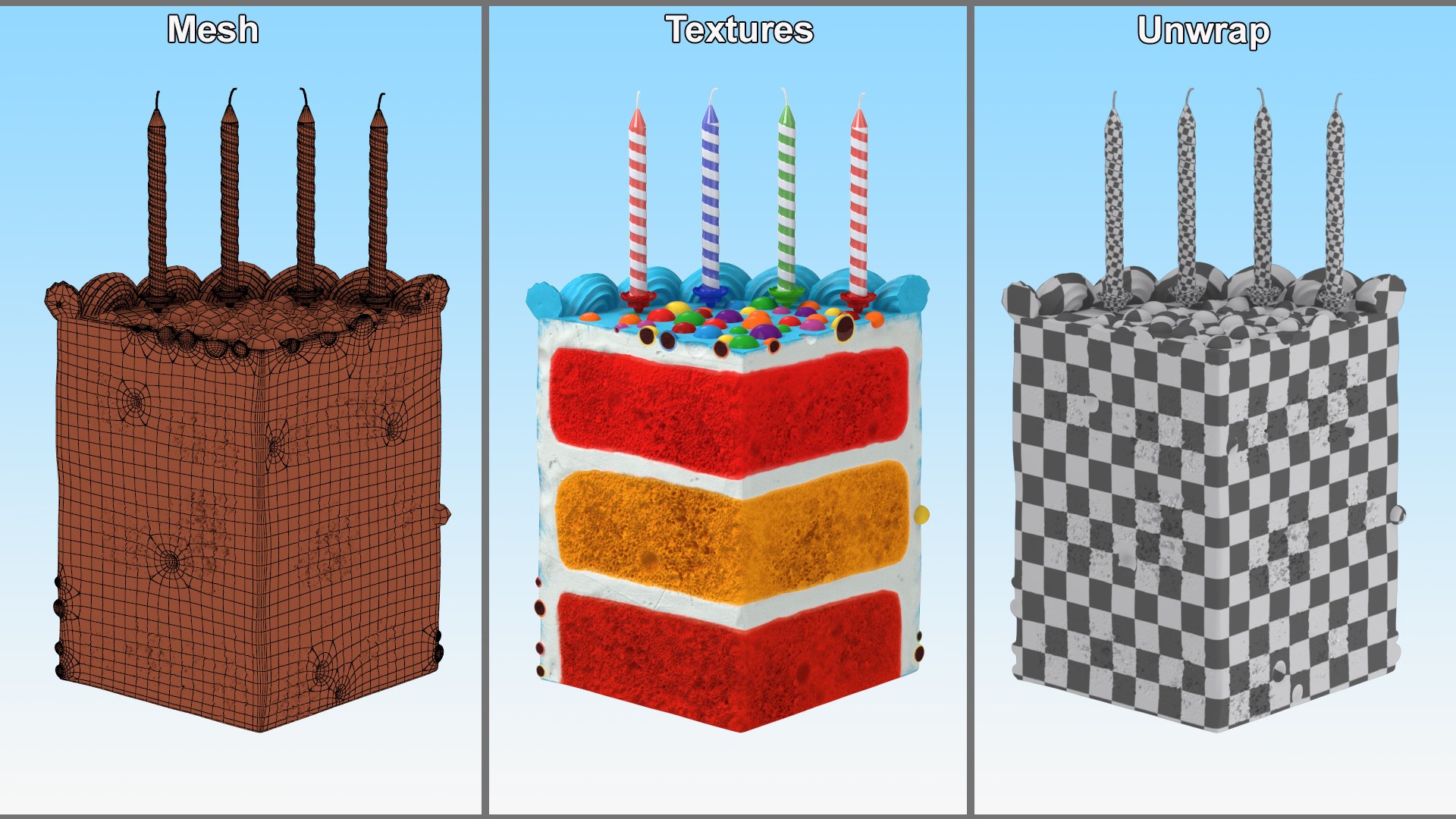 3D Birthday Cake Slice with Candles https://p.turbosquid.com/ts-thumb/bV/KC8Dtj/Ue/birthdaycakeslicewithcandlesmb3dmodel022/jpg/1708556646/1920x1080/fit_q87/30a988a2889e2ecfe01290d23daa92f333871203/birthdaycakeslicewithcandlesmb3dmodel022.jpg