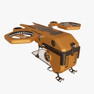 Sci-fi Drone Concept 3D model