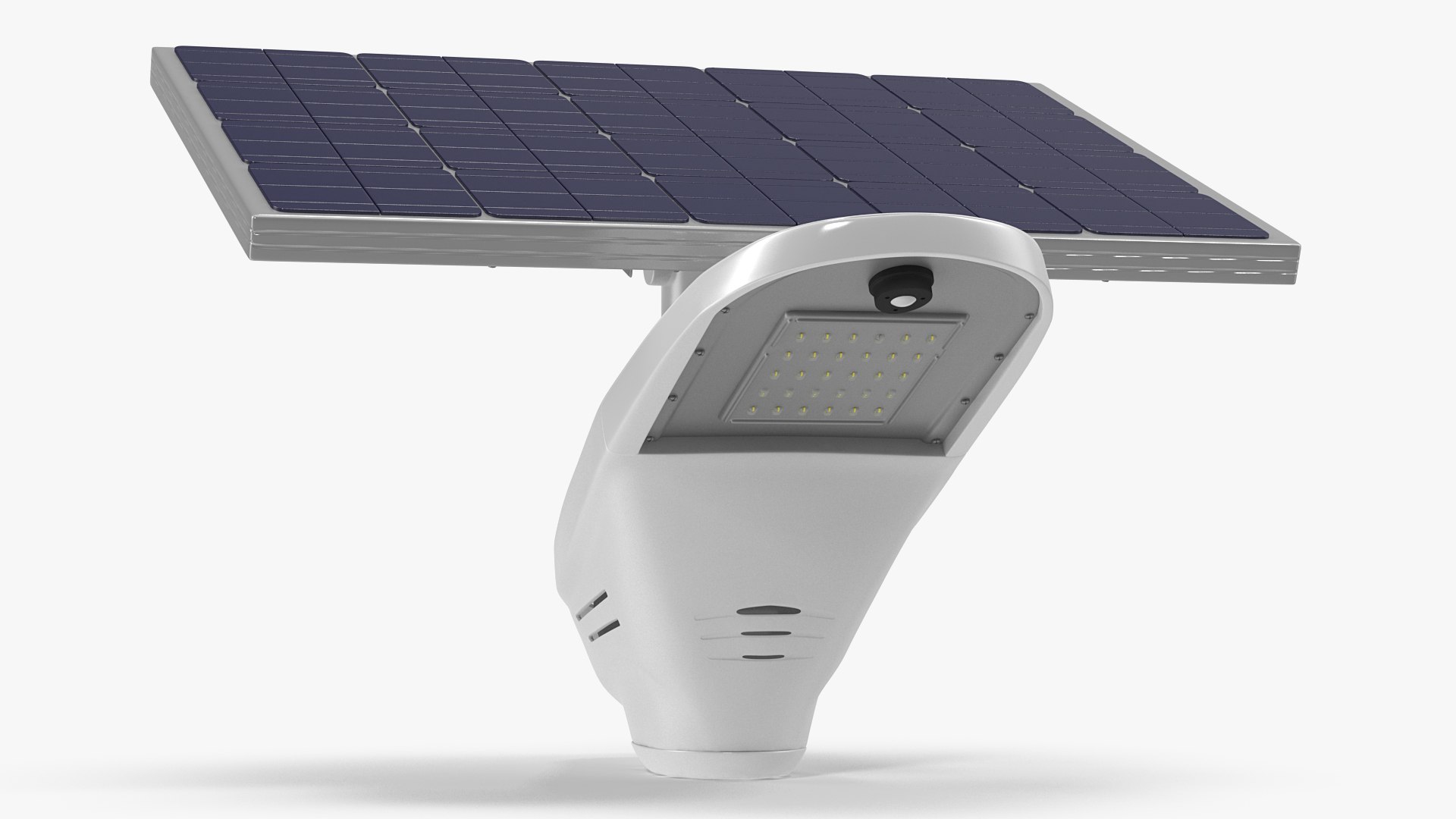Solar LED Street Light with Battery 3D model preview