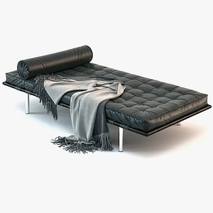 couch daybed barcelona 3d max