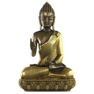 Meditating Buddha with Lotus Flower