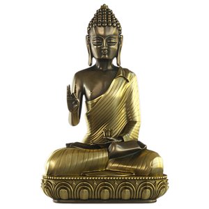 Meditating Buddha with Lotus Flower
