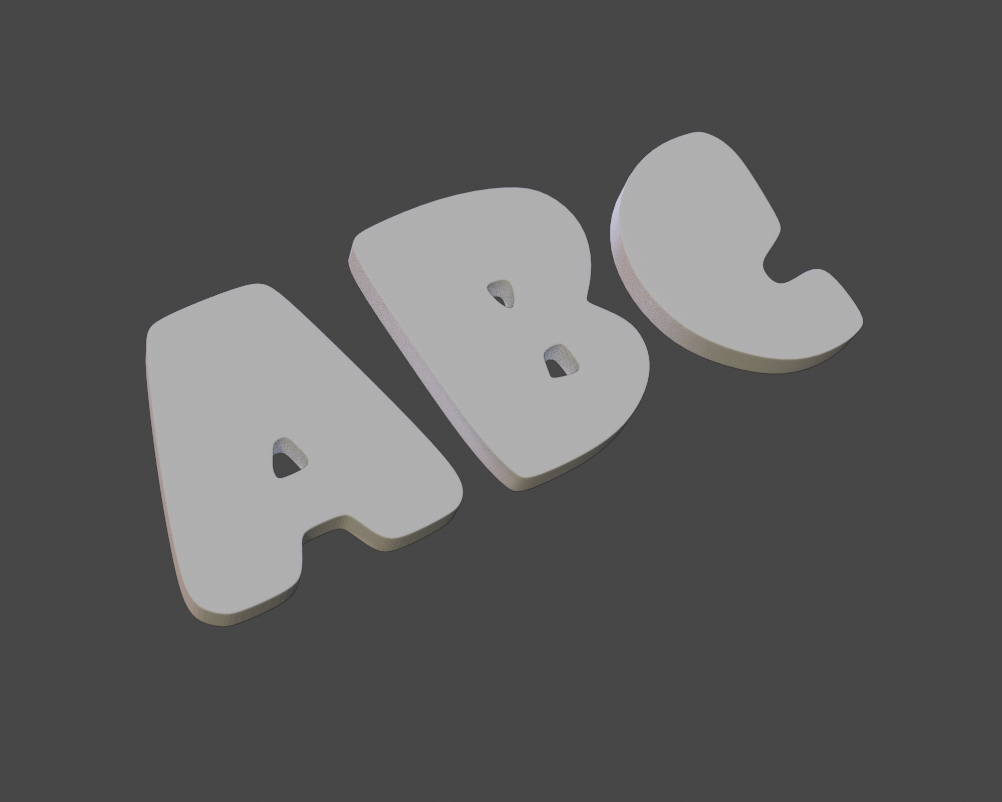 3D alphabet printing model - TurboSquid 1704172