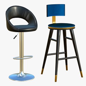 3D Bar Stool Chair kitchen Modern