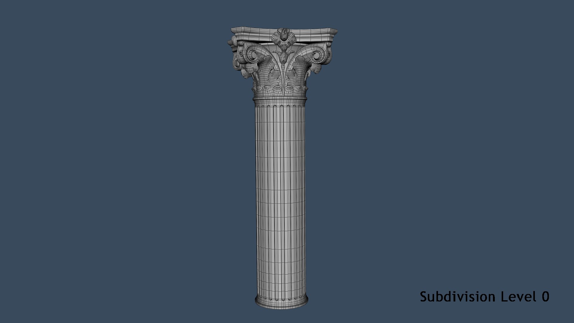 simplified corinthian collumn 3D model https://p.turbosquid.com/ts-thumb/bV/e3yuAz/e7OOcvXu/wire03/png/1576084143/1920x1080/fit_q87/d12eec6ae5446e61ce718dc93b6b80684ee2a08a/wire03.jpg