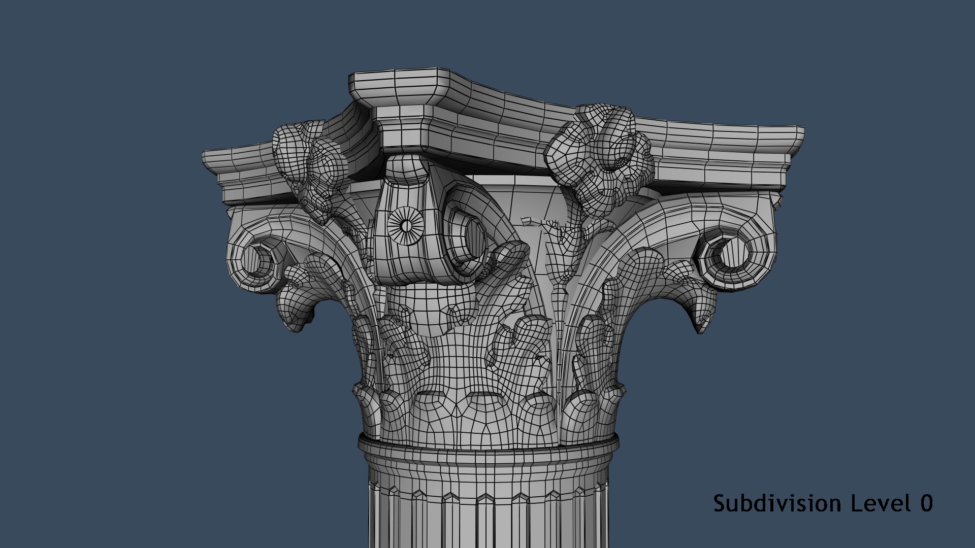 simplified corinthian collumn 3D model https://p.turbosquid.com/ts-thumb/bV/e3yuAz/htKBOz0C/wire01/png/1576084143/1920x1080/fit_q87/76466b18a0f9a81ec42ec6b2e1c09c83f72960c5/wire01.jpg