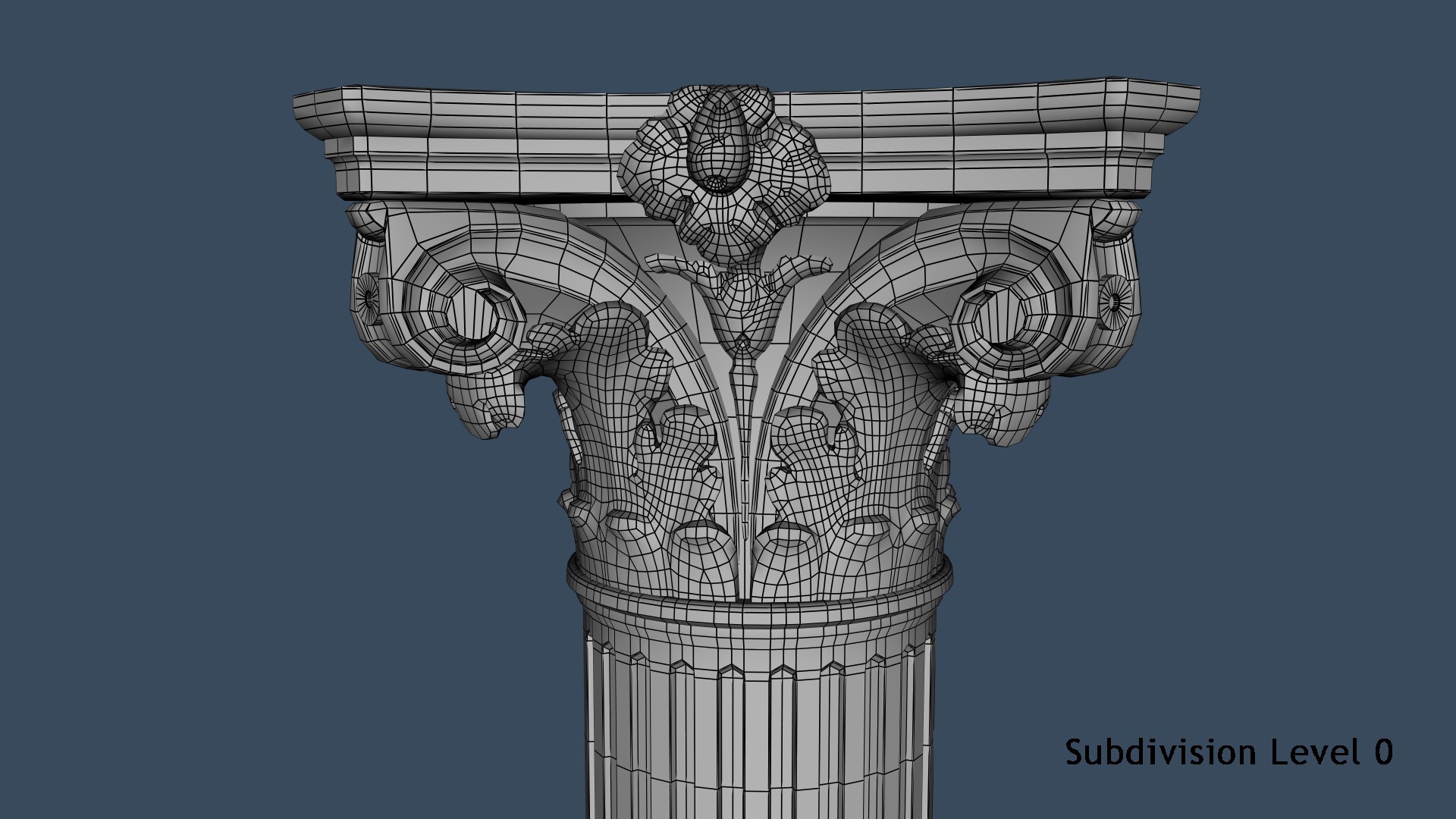simplified corinthian collumn 3D model https://p.turbosquid.com/ts-thumb/bV/e3yuAz/xErnzywJ/wire05/png/1576084143/1920x1080/fit_q87/f30e3a4f13898fa66e043d1243ff7270086bff7d/wire05.jpg