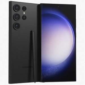 3D Samsung Galaxy S23 Ultra Black