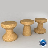 Cork Family Stool - Jasper Morrison