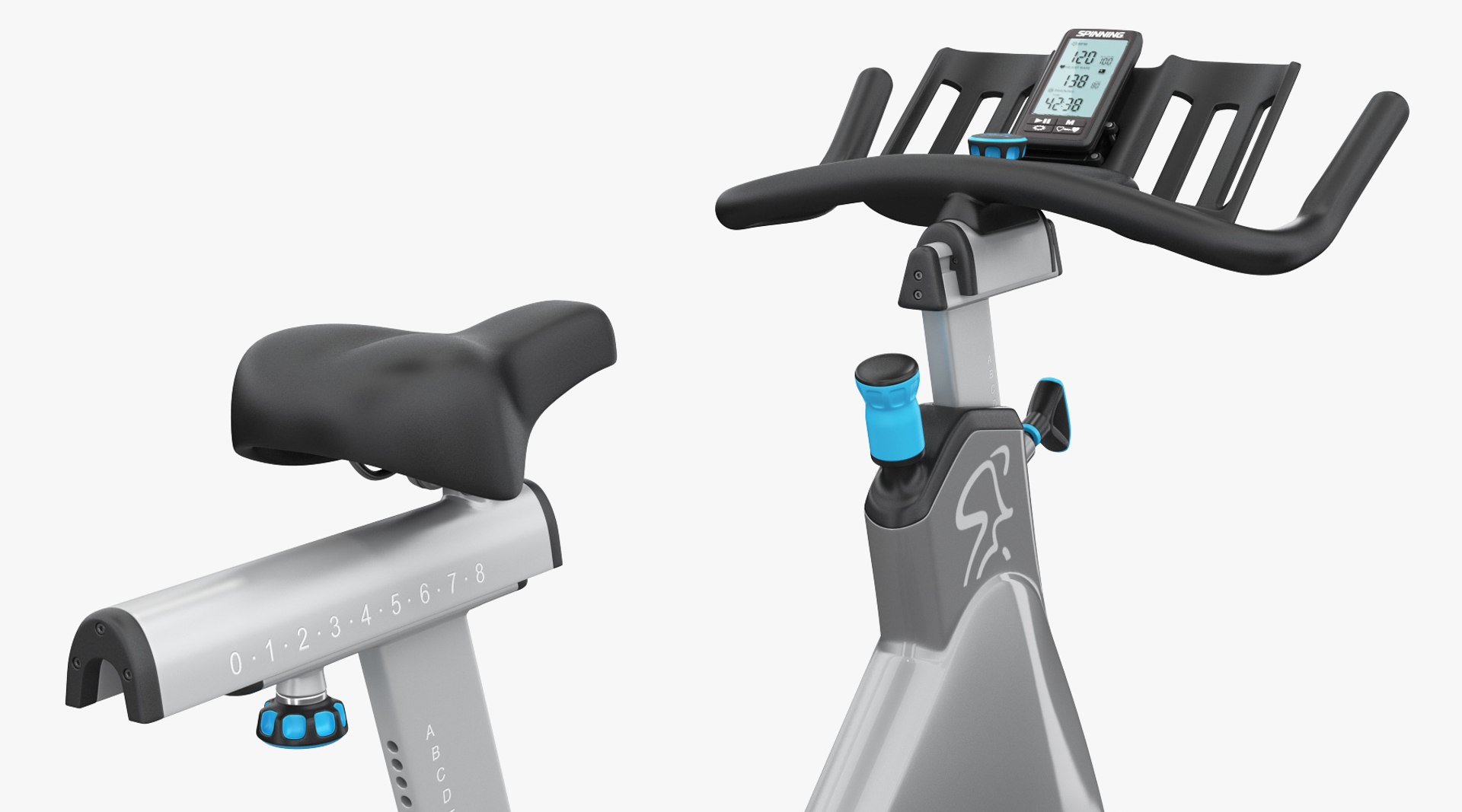 Precor Exercise Bike 3D Model TurboSquid 1225359