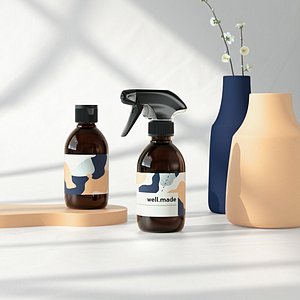 bottles 250ml spray 3D model
