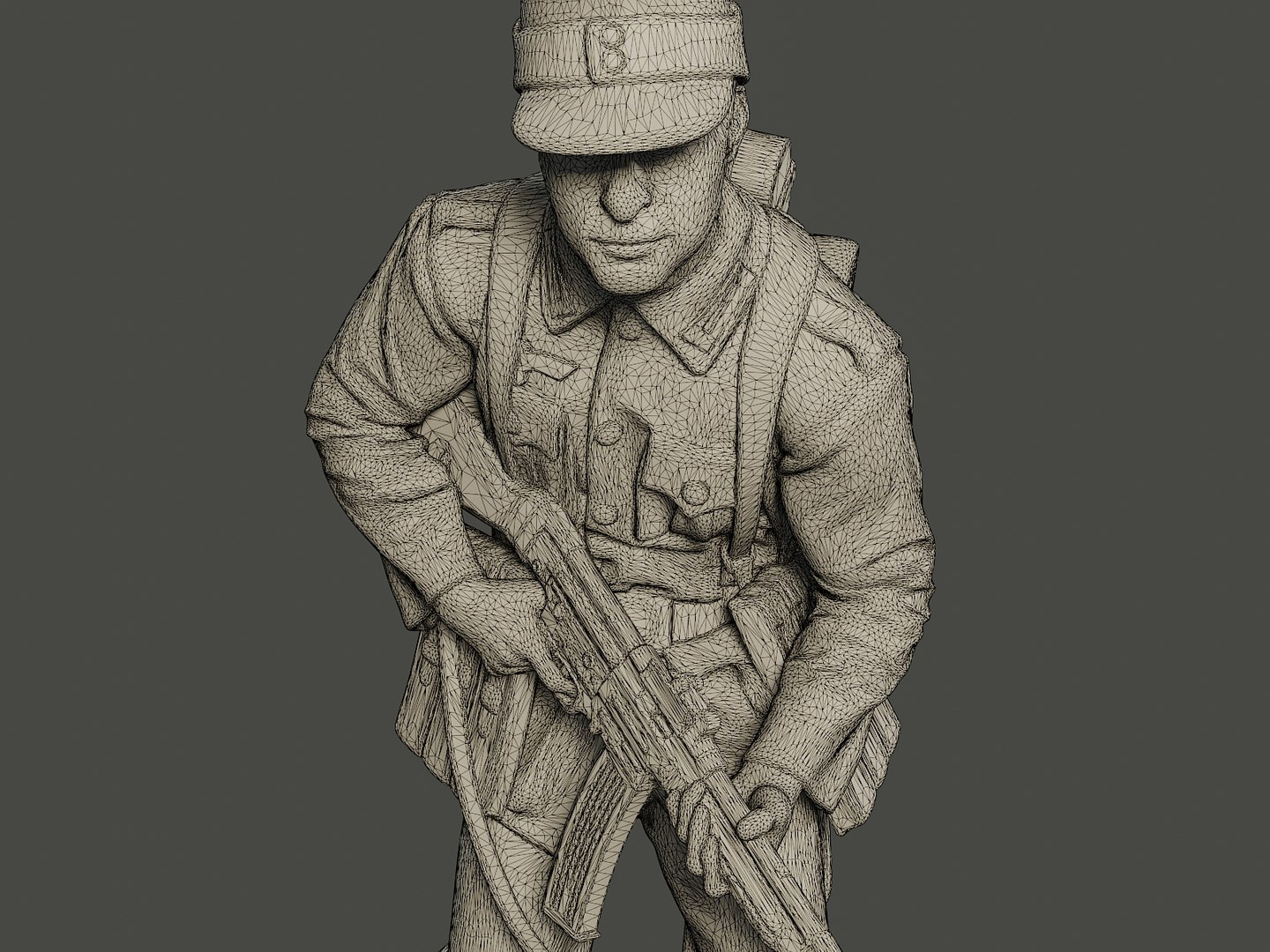 German Soldier Ww2 Action Model - TurboSquid 1497646