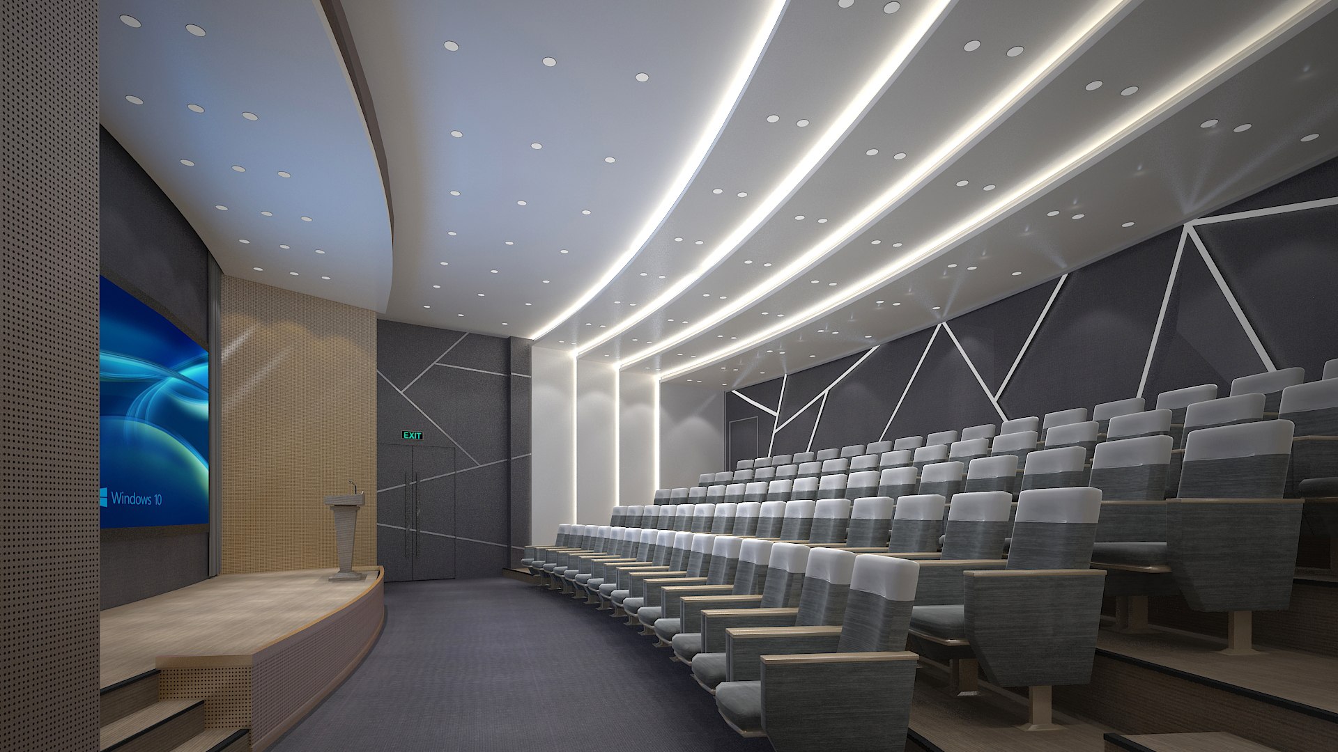 3D Lecture Hall 22 Model - TurboSquid 2193983