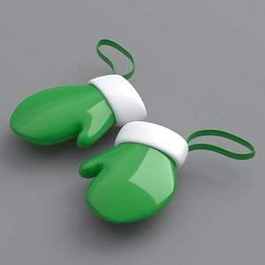 christmas hand gloves Green