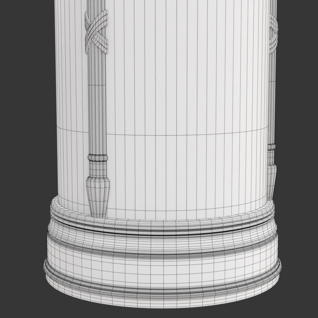 Advertising column model - TurboSquid 1392958