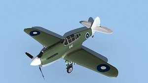 Curtiss P-40F Tomahawk V07 RAAF model