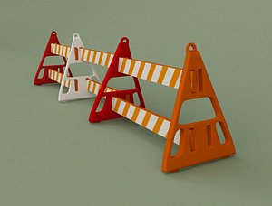 3d model of barricade