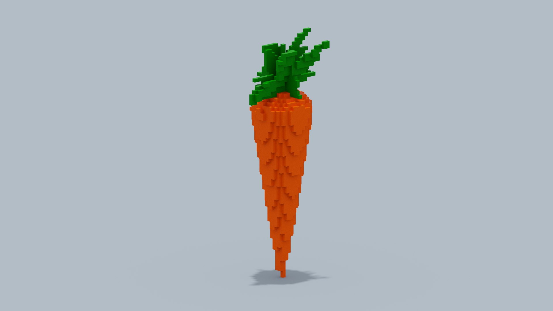 3D Voxel Carrot Model - TurboSquid 1933964