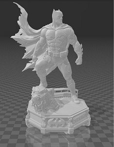 Batman El Caballero de la Noche  Estatua Coleccionable de Lujo a Escala 16 STL para Impresion 3D 3D model