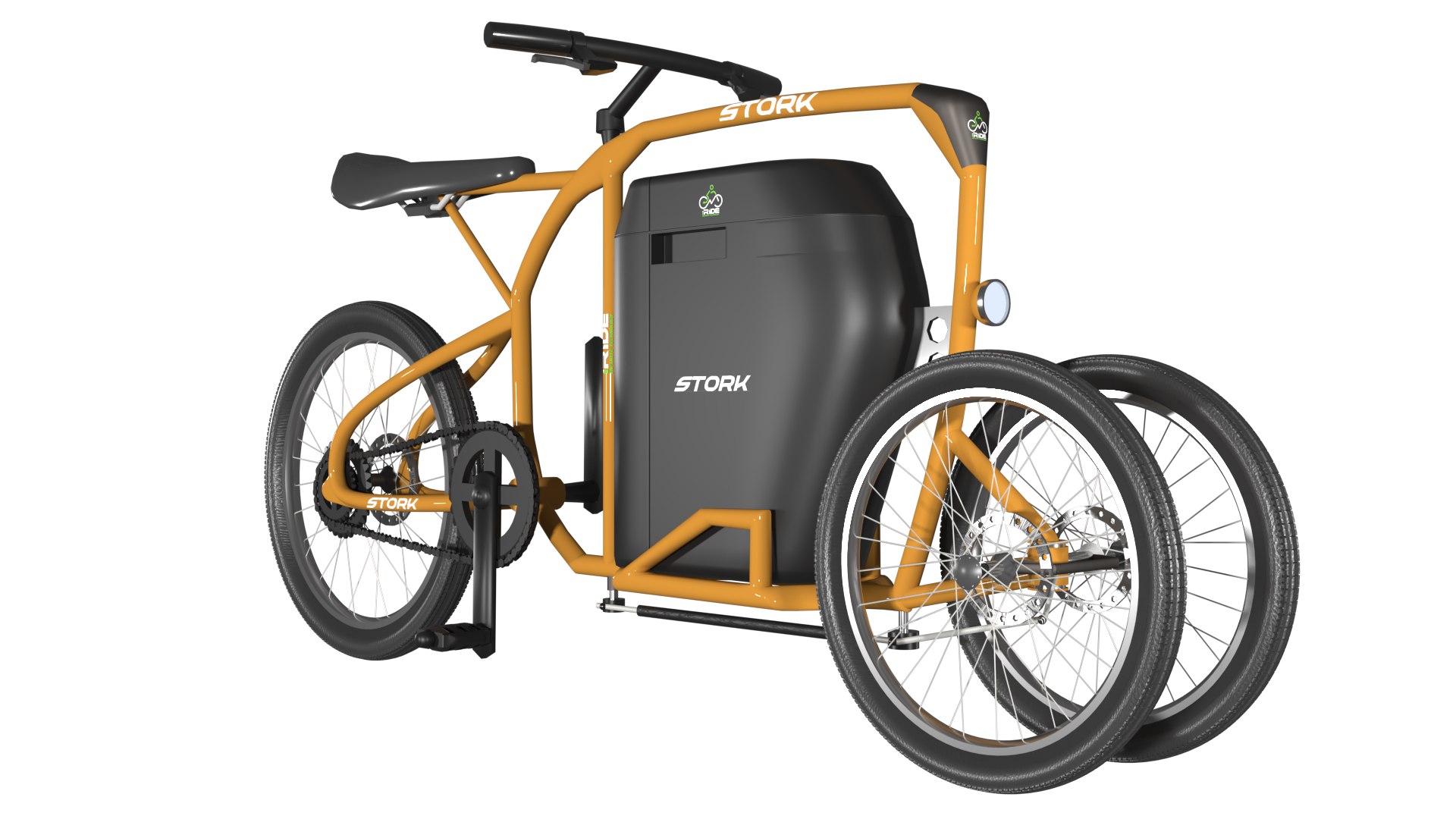 3D Stork - A Futuristic Electric Bike Bicycle 3D Model Model ...