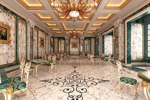 Classic Restaurant Interior Design Green