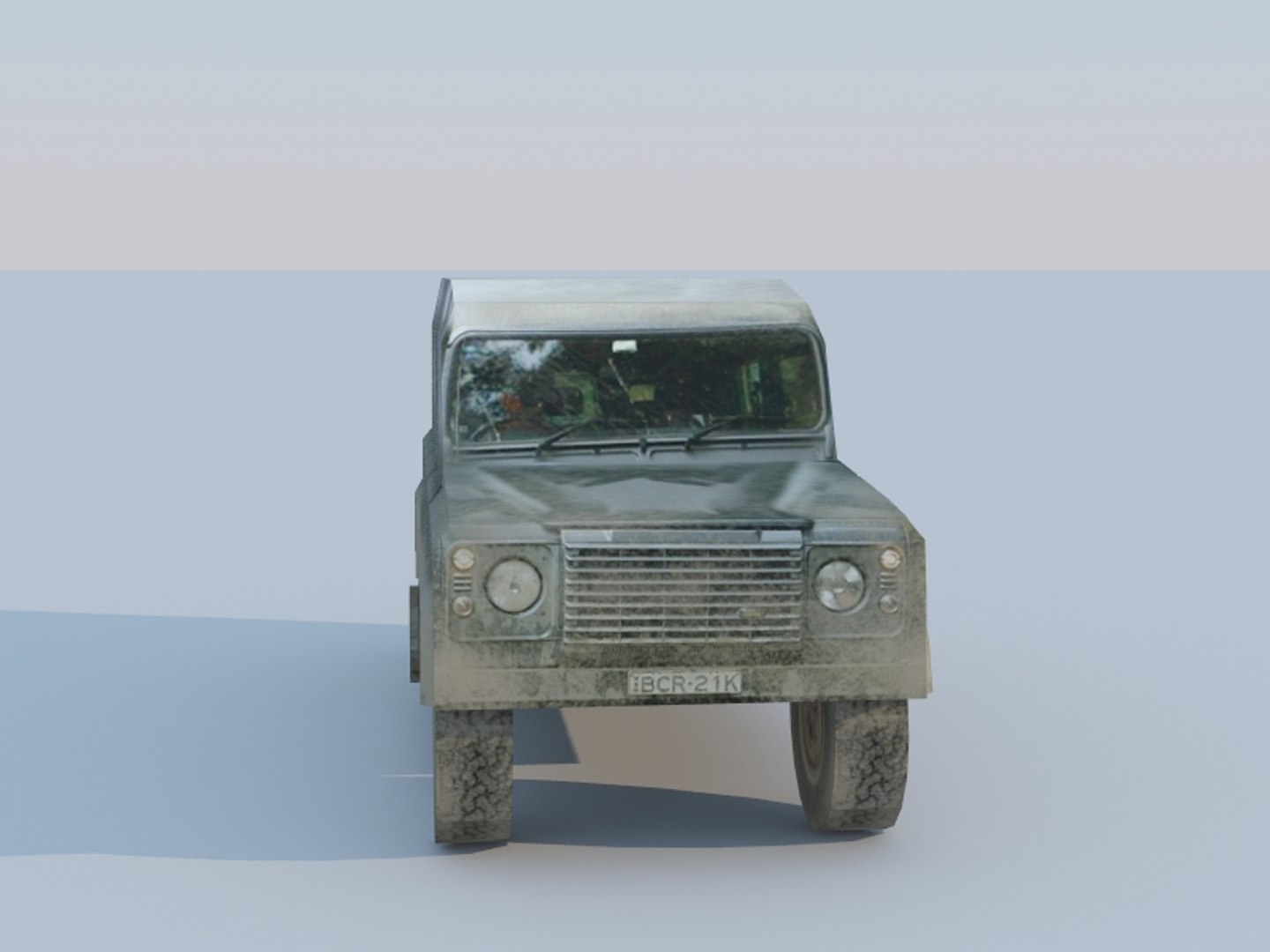 3d Model Land Rover Low-poly