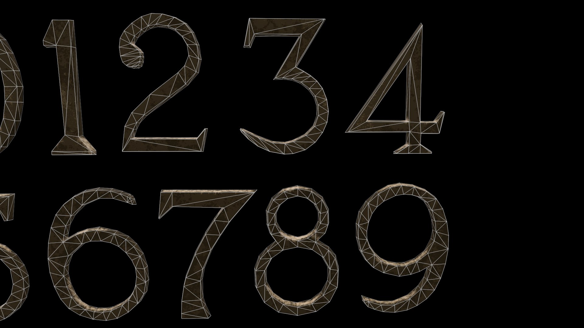 Numbers Model - TurboSquid 1355258