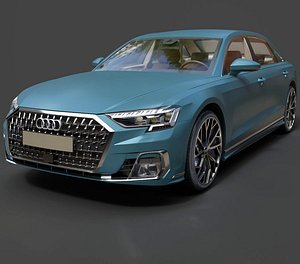 Audi A8 L 60 TFSI Executive Sedan - Ultra-High Poly 3D Model