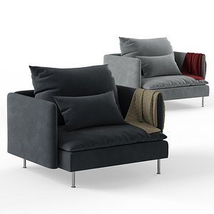 3D ikea soderhamn armchair model