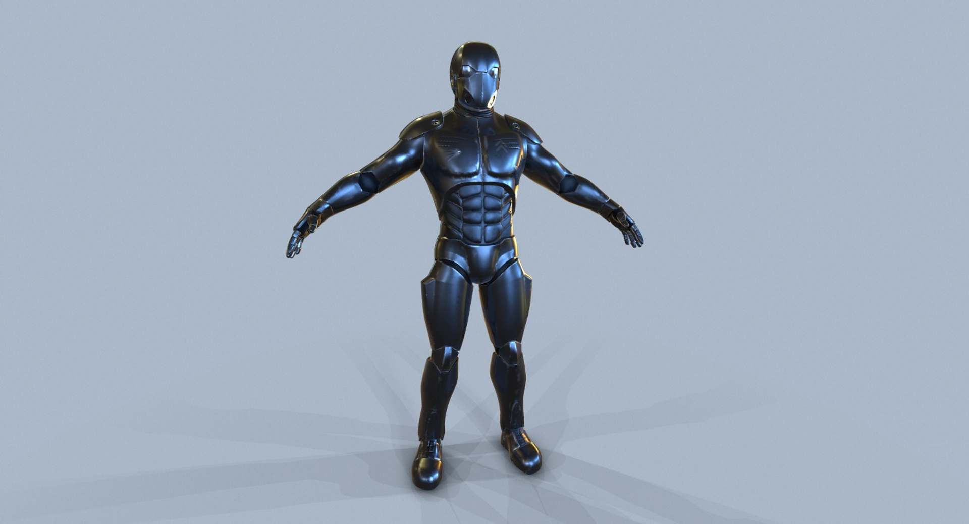 3d Sci-fi Soldier Rigged Model