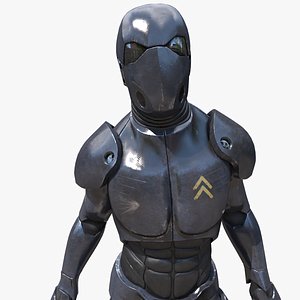 Sci-fi Futuristic Soldier Rigged