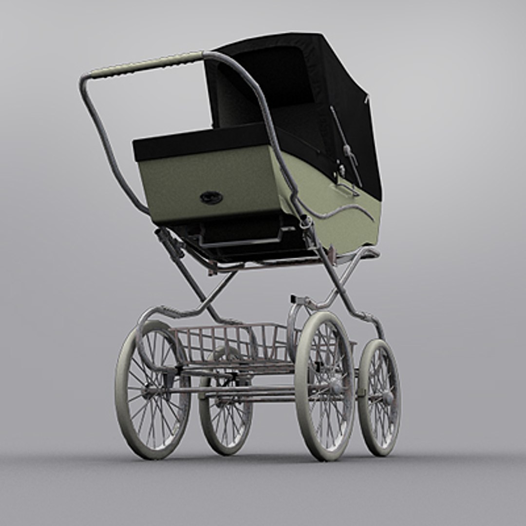 Kensington Classic Baby Pram 3d Model