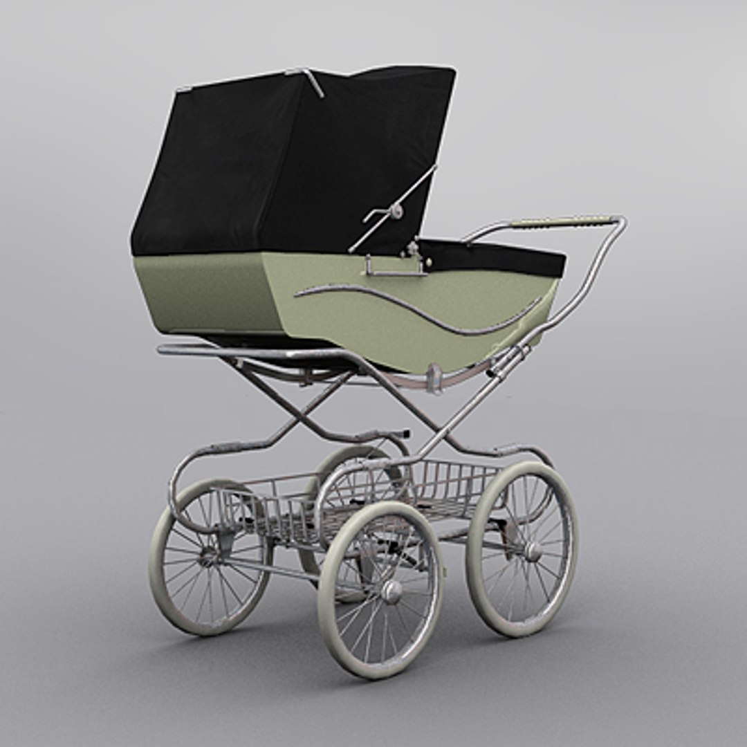 Kensington Classic Baby Pram 3d Model
