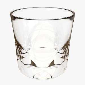 3D model whiskey glass