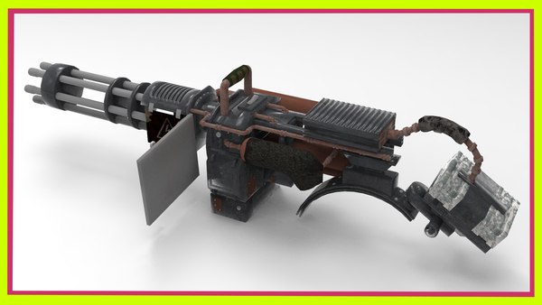 modelo 3d Minigun - TurboSquid 1305617