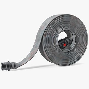 Rolled Up Fire Hose Used