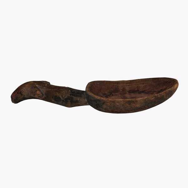 3D model wooden scoop