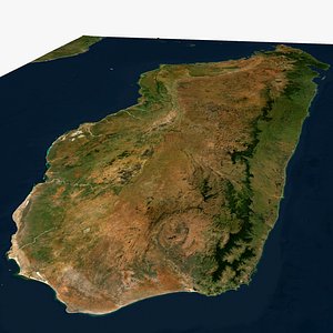 3D model Republic of Madagascar ver 2