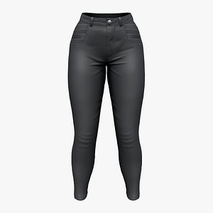 Cool Pockets Black Denim Pants