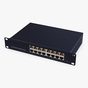 Desktop Network Switch 16 Ports Blue