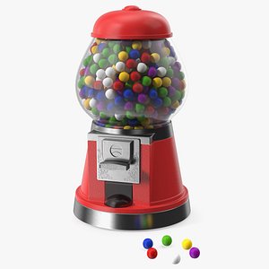 Vintage Gumball Machine 3D model