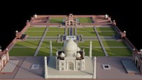 TAJ MAHAL COMPLEX 3D model