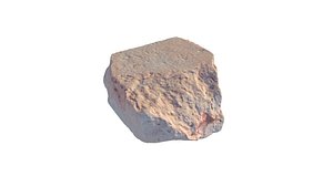 3D half wall brick