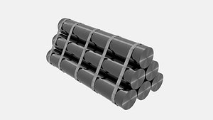 steel cylinder 3d model