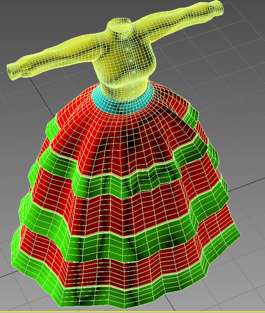 Crinoline Dress 3D Model - TurboSquid 1428339